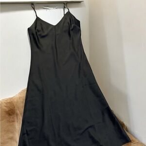 Black slip dress